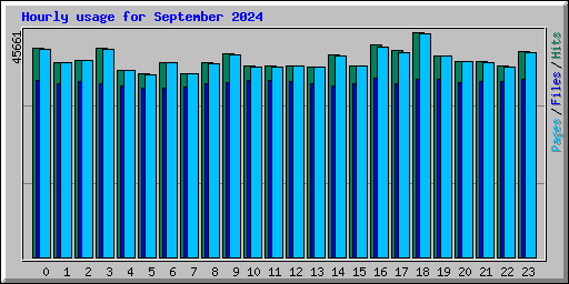 Hourly usage for September 2024